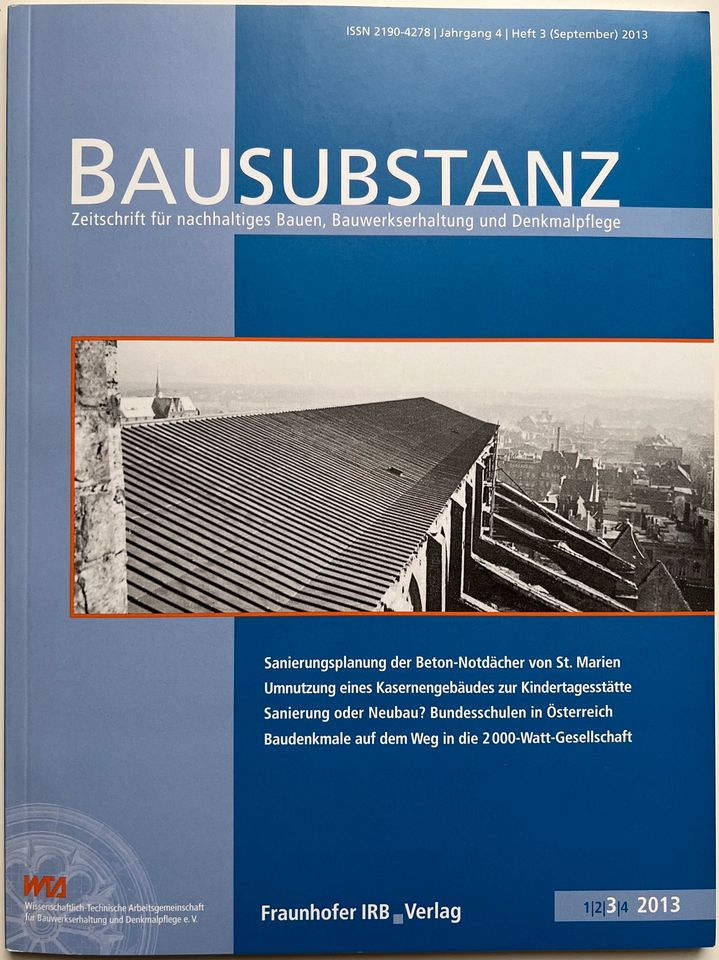 Fachzeitschrift BAUSUBSTANZ - Jahr 2013 - vier Hefte in Hamburg