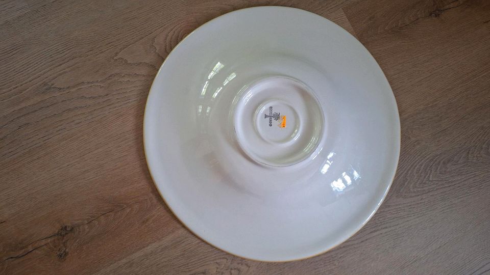 Großer Deko-Keramikteller Schale aus Keramik 45 cm Durchmesser in Mörel