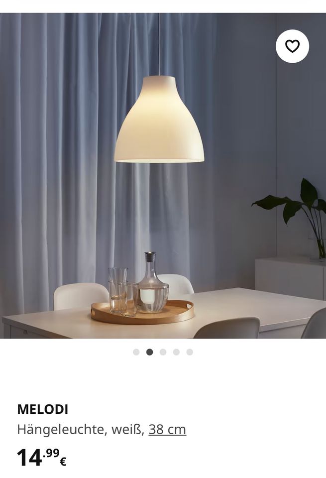 Ikea MELODI Hängeleuchte / Esstischlampe in Lüdinghausen