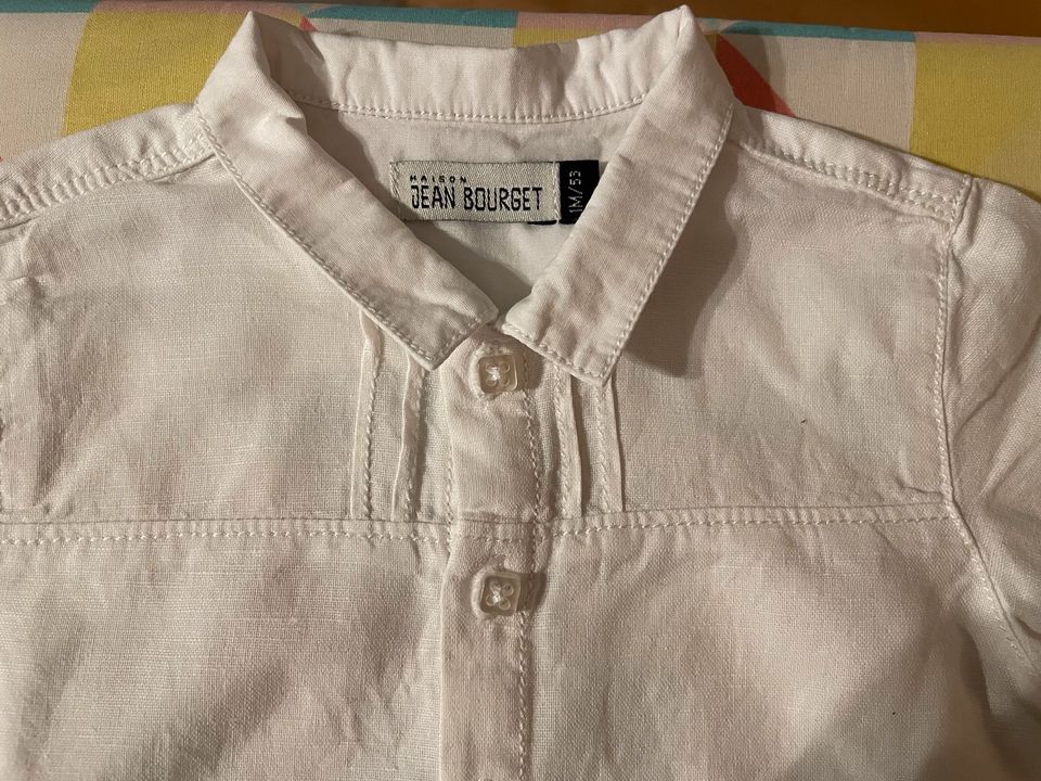 Jean Bourget weißes Hemd Leine Baby 1m 56 wie neu in München