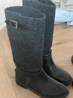 Gummistiefel Filz Gummi schwarz grau 39 Regen Regenstiefel Brandenburg - Panketal Vorschau