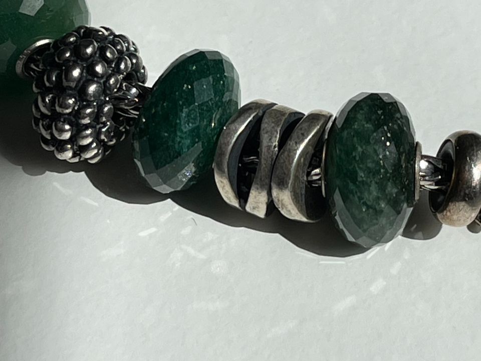 Komplettes Trollbeads Armband - facettierte Aventurine in Sankt Augustin