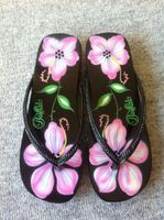 Buffalo Gr. 37 Flip Flops Sandalen Holz Schuhe Zehentrenner Blume Bayern - Wallersdorf Vorschau