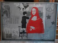 Ikea Vilshult 140x100 cm Leinwand mit Rahmen Mona Lisa rot/grau Rheinland-Pfalz - Kerzenheim Vorschau