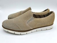 Rieker Slipper Schuhe gold/beige Größe 38 Top Zustand Frankfurt am Main - Sachsenhausen Vorschau