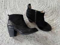 Buffalo Leder Stiefeletten Boots Gr. 37 schwarz Niedersachsen - Stuhr Vorschau