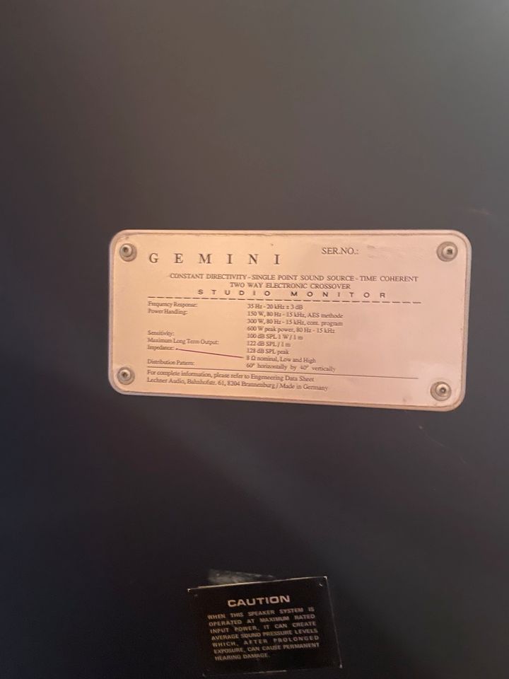 3x Altec Lansing 604/ BLP Studiomonitor Gemini in Fürstenstein