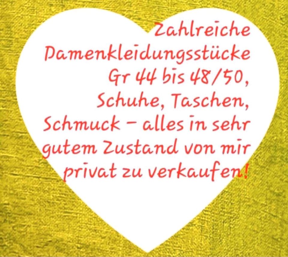 ❤️Damenbekleidug 44 bis 48/50, Schuhe, Taschen, Schmuck, Schals❤️ in Auengrund