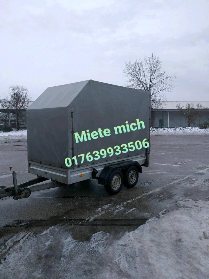 Autotransportanhänger Planenanhänger zum Vermieten in München