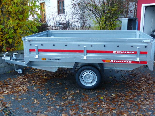 Temared Transporter PKW Hochlader Anhänger 2515 750kg 2,54 X 1,51 in Cham