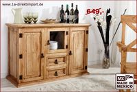 MEXICO Sideboard Schrank Kommode mit Glas, Pinie massiv, Möbel Dortmund - Hörde Vorschau