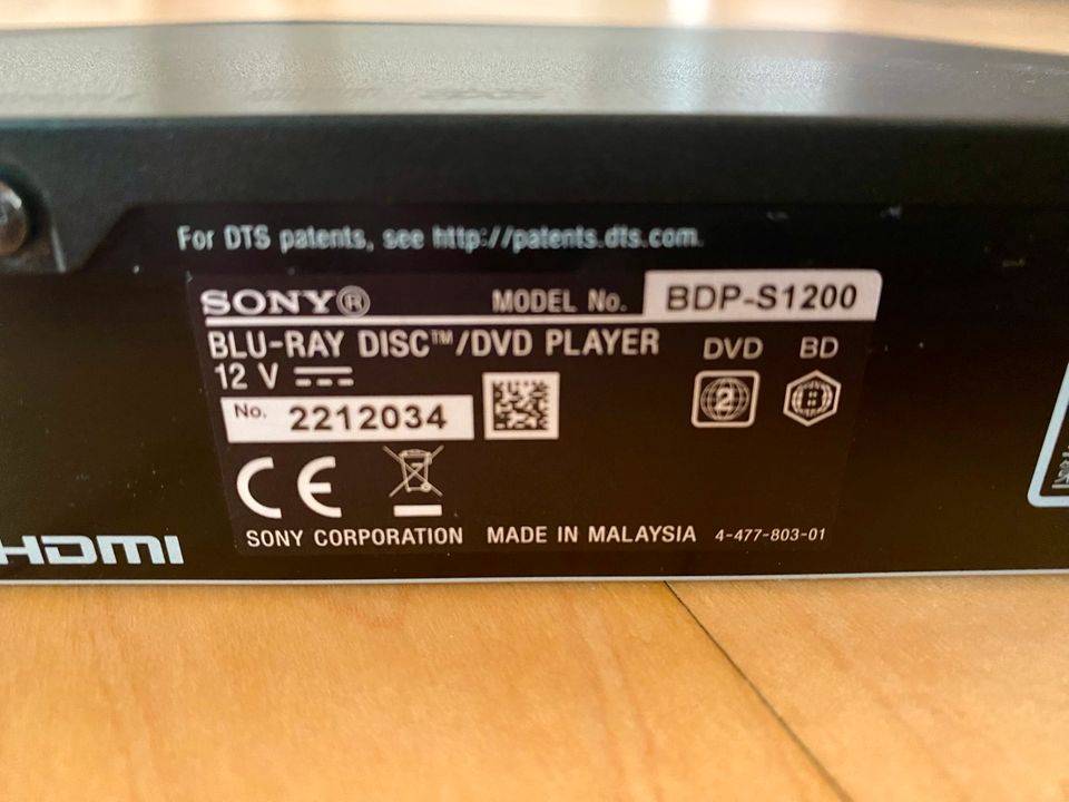 Sony Blue Ray Player BDP-S1200 in Seligenstadt