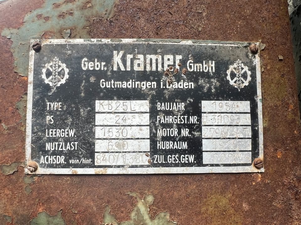 ⭐️⭐️ KRAMER KB25L / BULLDOG / TRAKTOR / OLDTIMER ⭐️⭐️ in Riedenburg