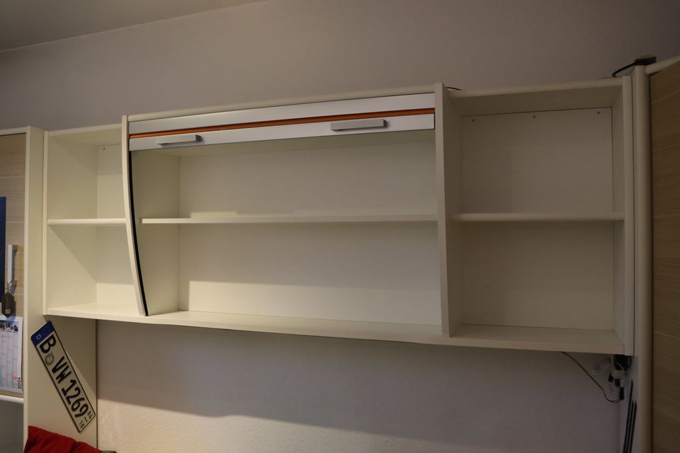 Jugend Zimmerschrank mit Rollofach orange/weiß in Berlin