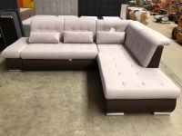 Ecksofa mit Bettfunktion in Webstoff/Kunstl. "Grau-Braun" Neu Leipzig - Leipzig, Zentrum-Südost Vorschau