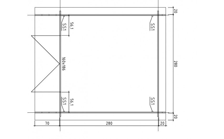 Gartenhaus Tobi; 3 x 3; 34 mm; Doppeltür; 100 € Abholvergütung in Sulingen