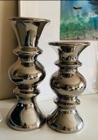 2 Kerzenständer Silberoptik für Stumpenkerzen Nordrhein-Westfalen - Tönisvorst Vorschau
