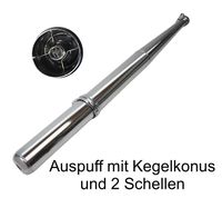 Auspuff Standard 28mm chrom mit Schellen für Simson S51, S50, S70 Sachsen-Anhalt - Merseburg Vorschau