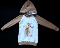 ❤️ NEU handmade Hoodie Kaputzenpulli Reh 80 86 92 98 104 110 116 Bayern - Riedering Vorschau