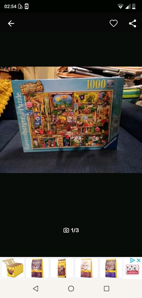 Puzzle-Ravensburger-Colin Thompson-Grandioses Gartenregal-1000 Te in Nürnberg (Mittelfr)