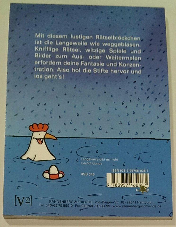 Rätsel-, Mal- und Bastelblock – Langeweile? Gibt’s nicht! in Hamburg