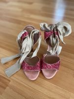 Gianna Meliani Pink Glitzer Sandalen zum Binden Stuttgart - Degerloch Vorschau