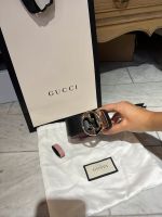 Gucci GG Wendegürtel Gürtel Leder schwarz rosa NEU Gold 85 S M 38 Nordrhein-Westfalen - Oberhausen Vorschau