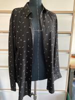 UNIQLO Hemd Bluse Gr. L Schwarz Weiß gemustert Viskose-Mix Niedersachsen - Müden Vorschau