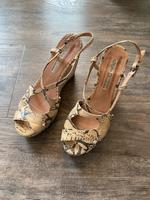 Wedges Buffalo London Gr. 38, Leder schlangenprint beige Schleswig-Holstein - Norderstedt Vorschau
