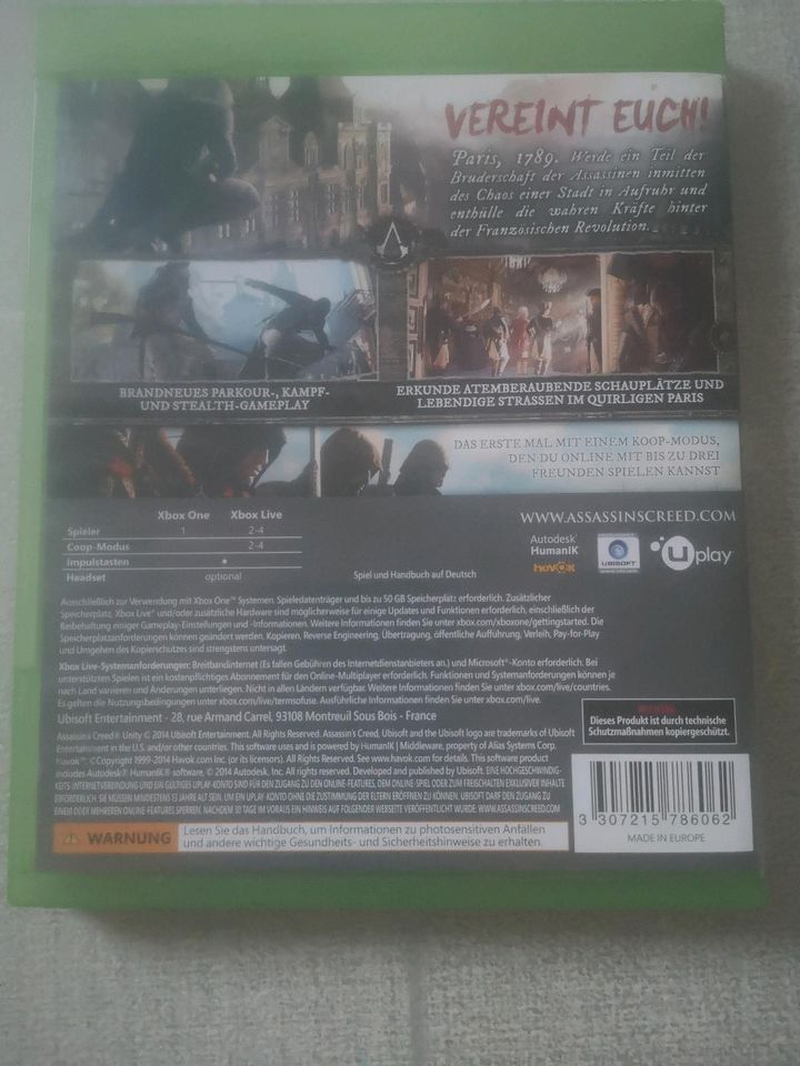 XBOX ASSASSINS CREED SPIEL in Dargun