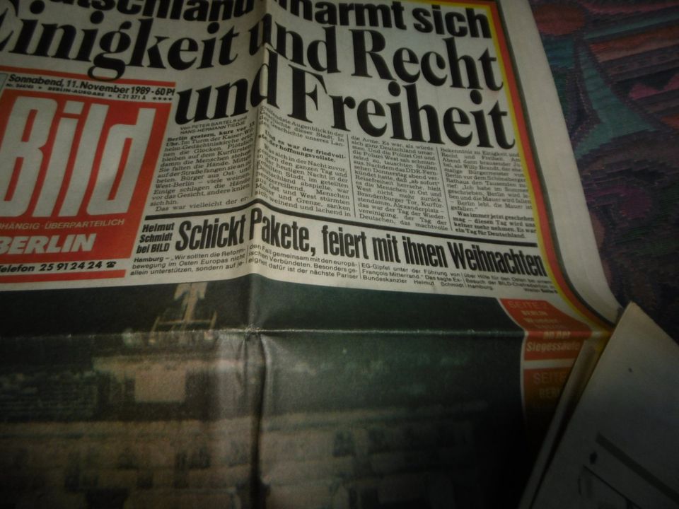 DDR Mauerfall 1989 in Berlin