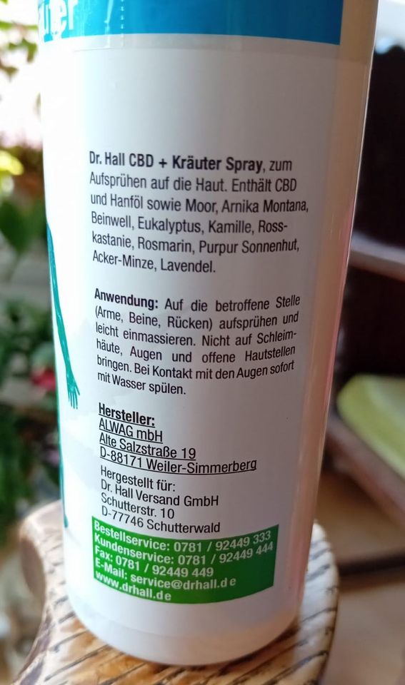 Dr. Hall Kräuterspray 250ml Altenpflege Fotos ansehen!!! in Dummerstorf