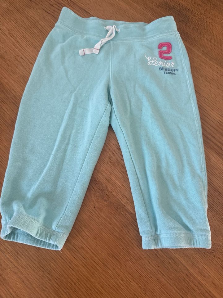 Mädchen Jogginghose 2/3 Gr. 128 H&M türkis in Schleiden