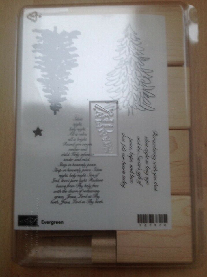 Stampin Up! Neu Stempelset Evergreen Immergrün Holzbl Weihnachten in Schüttorf