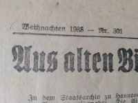 Antike Zeitung vom 24. Dezember 1938 Niedersachsen - Wittingen Vorschau