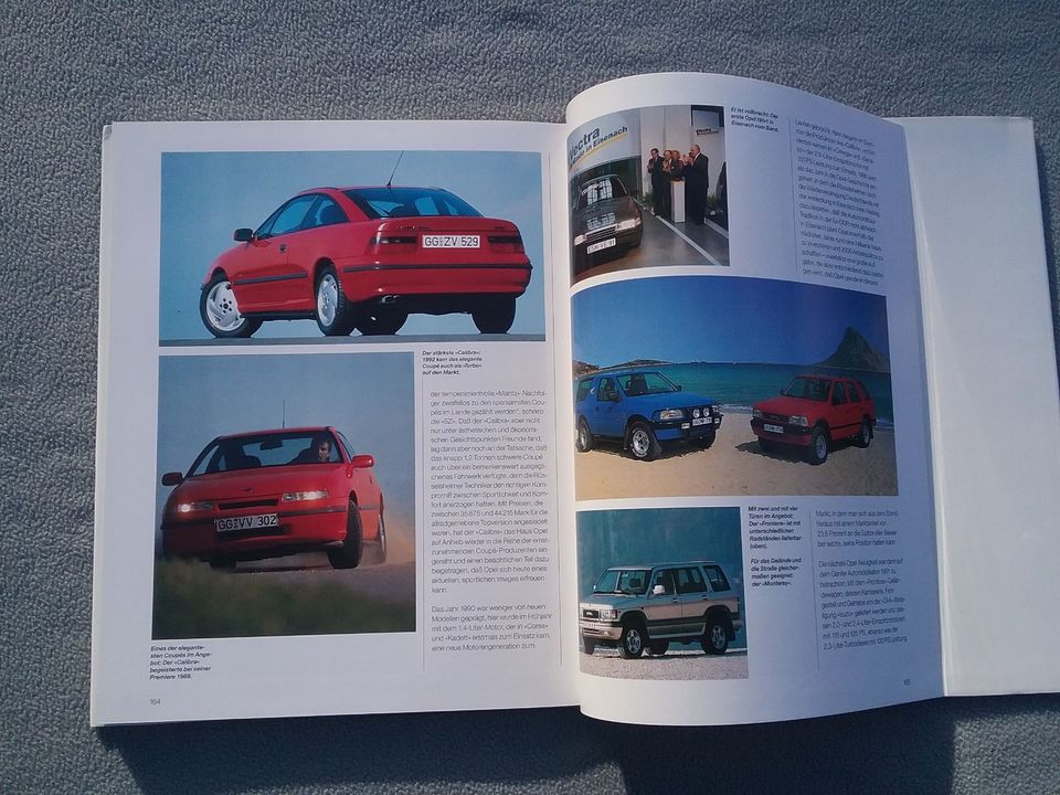 Älteres Opel-Buch mit Manta, Kadett, Calibra, Rekord, Evo 500... in Prichsenstadt