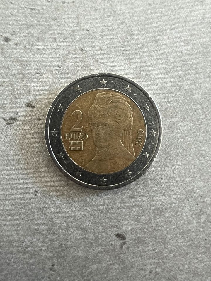 2€ Münze Österreich 2010 in Lage