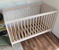 Kinderbett Babybett Gitterbett Öko Biokinder Holz weiß 120x60 Bayern - Buchloe Vorschau