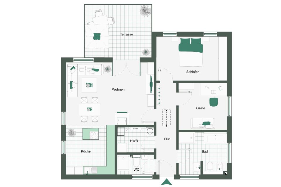 Neuwertiger und barrierefreier Bungalow an der Berliner Stadtgrenze in Panketal