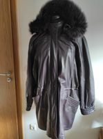 echtes Leder, lila, Vintage-Jacke mit Kapuze Bayern - Regensburg Vorschau