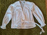 Vintage Retro Look Wickel Bluse weiss Rüschen Gr. 40//42 Thüringen - Altenburg Vorschau