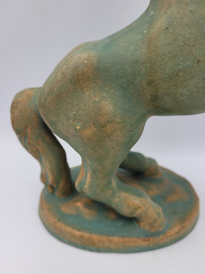 Rudolf REMPEL (1892-1970) Keramik Figur Pferd, signiert in Ulm