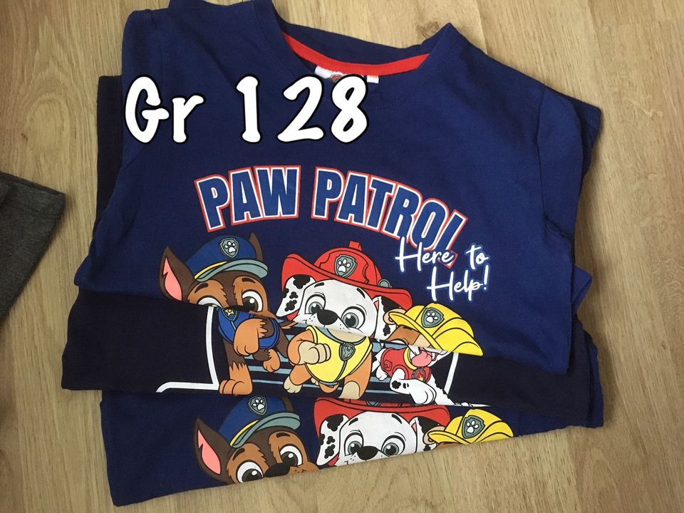 6 Langarmshirts Motiv Paw Patrol. 3 x Gr 122 und 3 x Gr 128. in Büdingen