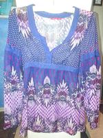 Bunte Blau lila Bluse XS von edc Berlin - Mahlsdorf Vorschau