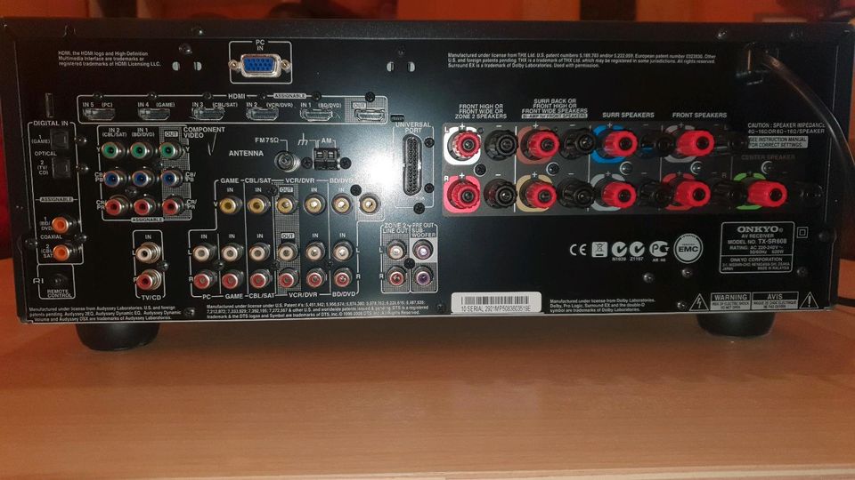 Onkyo TX-SR 608 AV 7.2 Receiver Verstärker in Eisenberg