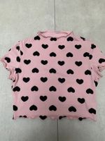 SHEIN Damen Mädchen Crop T-Shirt rosa mit Herz Muster Bayern - Schöllnach Vorschau