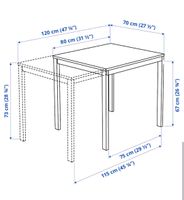 VANGSTA Ausziehtisch 80/120x70cm Baden-Württemberg - Hirschberg a.d. Bergstr. Vorschau