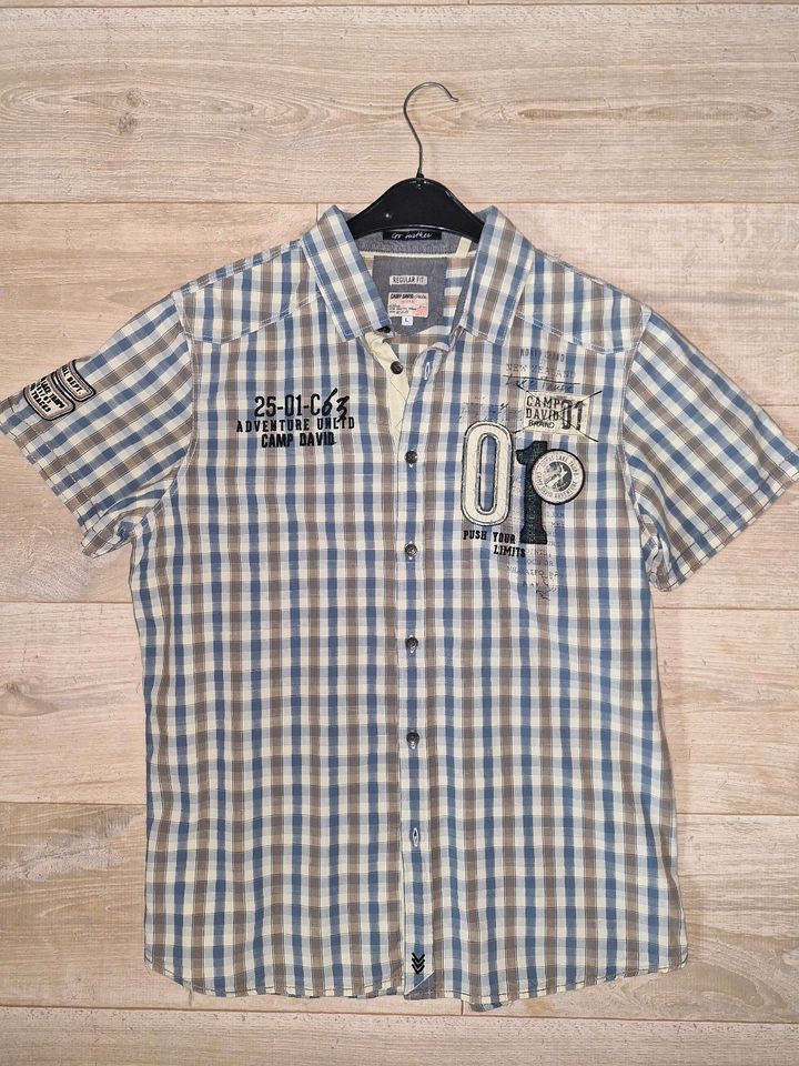 5 Camp David Hemden kurzarm Regular fit L in Tangermünde