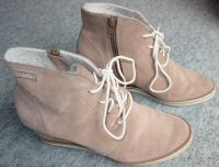 ESPRIT Keil-Stiefeletten Wildleder grau-br, Gr 40 Plateau-Booties Bremen - Hemelingen Vorschau