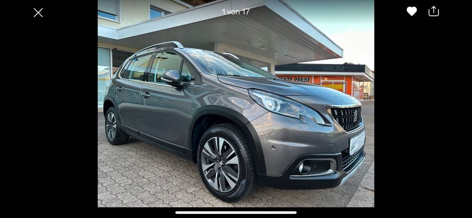 Peugeot 2008 Allure 1,2 Ltr. Aut. Navi Klima  Alu Pdc Eu6 in Hütschenhausen